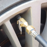 Tan Car Tyre LCD Digital Display Inflation Meter Compressor Pressure Hose Gauge Inflator Pump