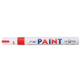 Firebrick 4Pcs Red Color Tyre Permanent Paint Pen Tire Metal Outdoor Marking Ink Marker Trendy