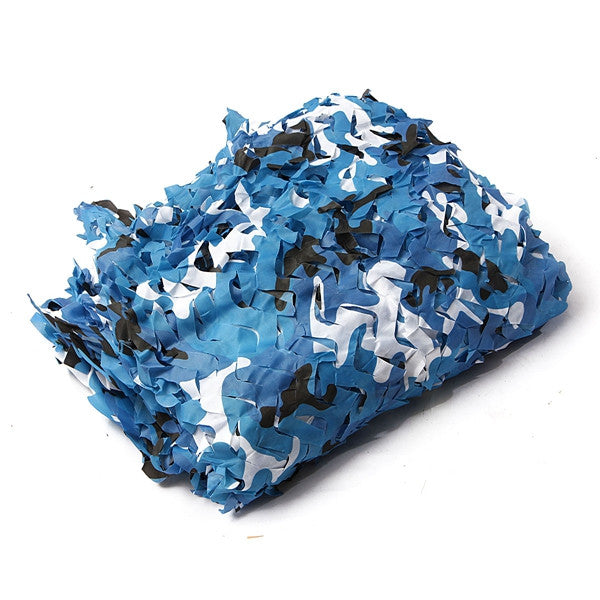 Steel Blue 7mx2m Camo Camouflage Net For Car Cover Camping Military CS Hunting Shooting Hide