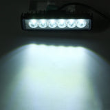 Light Cyan 18W Car LED Spot Work Light Fog Lamp 6000K White IP65 Waterproof For 12/24V Off-road Truck ATV Boat Truck