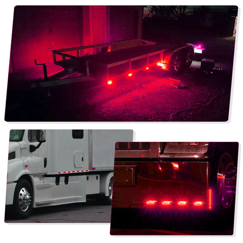 Firebrick LED Side Marker Indicator Lights Clearance Lamp DC 24V for Truck Trailer Bus