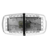 Dark Slate Gray 12V 24-LED Car Roof Strobe Light White+Yellow Dual Light 7 Flash Modes with Magnetic Base