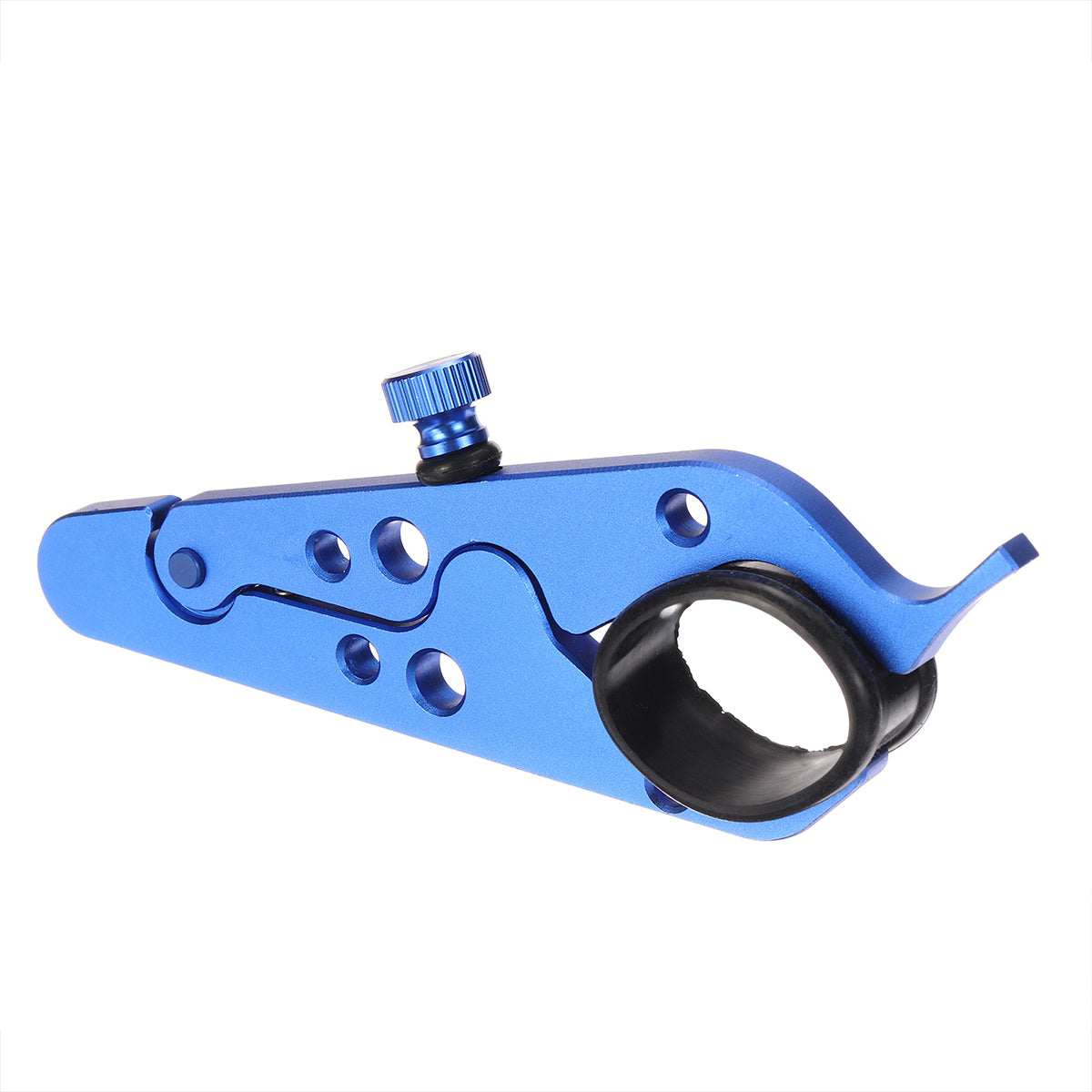 Cornflower Blue Universal Motorcycle Cruise Control Throttle Lock Assist System With Rubber Ring