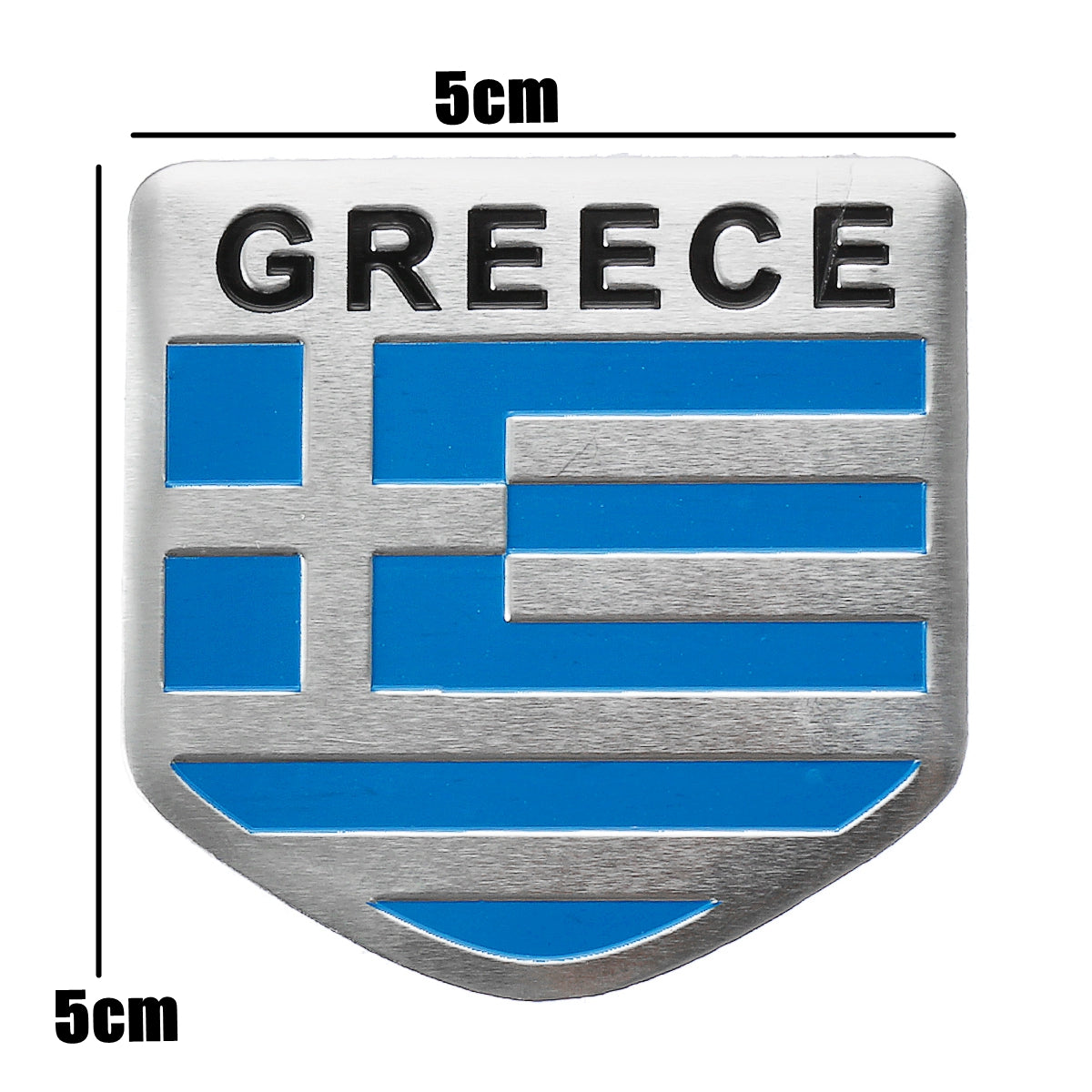 Dark Cyan 3D Aluminum Alloy Car Auto Body Sticker Decals Turkey/Sweden/Greece/Korea/Vietnam/Japan Flag