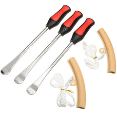 White Smoke Tire Changing Lever Tool Spoon Wheel Rim Protectors Motorcycle Universal