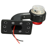 Dark Slate Gray 2pcs 5W 10-30V LED Side Maker Light Stalk Indicator Lamp for Truck Trailer Lorry Van