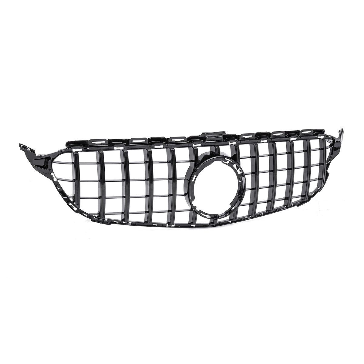 White Smoke For Mercedes Benz C Class W205 C200 C250 C300 2019 GT R Style Front Grill Grille