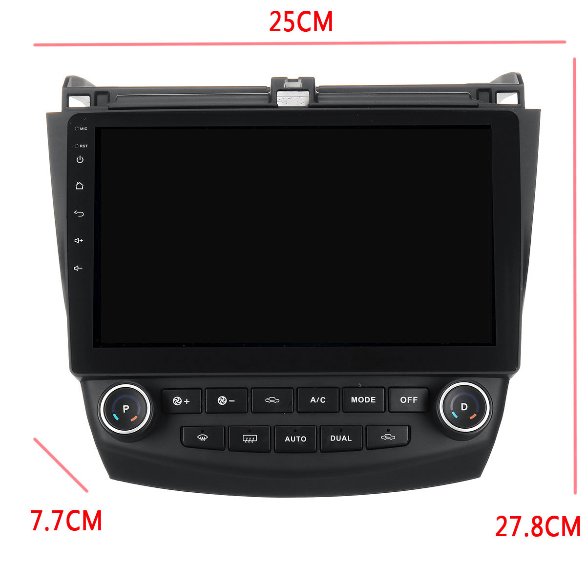 Black YUEHOO 10.1 Inch 2 DIN for Android 8.0 Car Stereo 2+32G Quad Core MP5 Player GPS WIFI 4G AM RDS Radio for Honda Accord 2003-2007