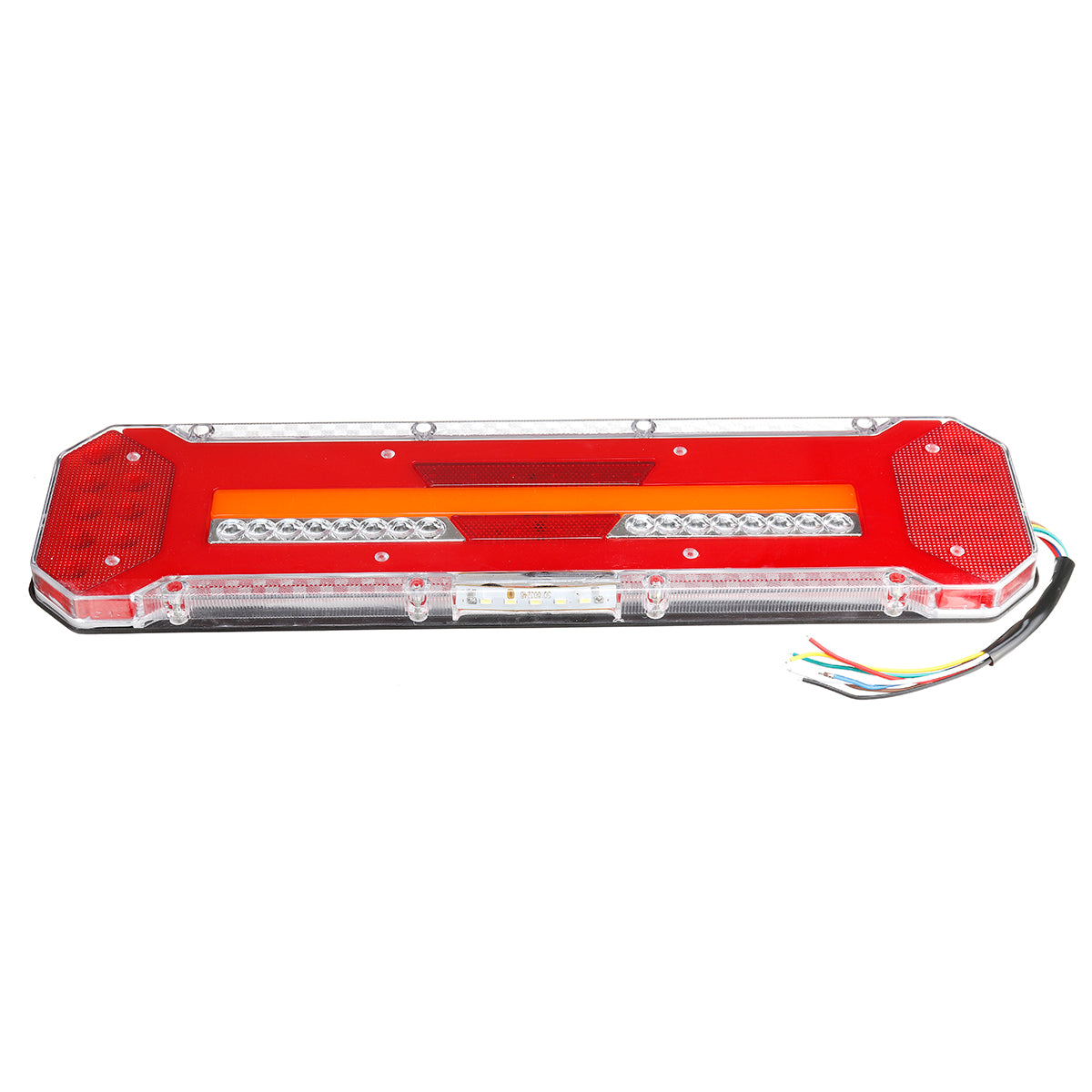 Firebrick 24V LED Flowing Rear Tail Light Turn Signal Brake Reverse Stop Lamp For Trailer Truck Lorry Bus Boat