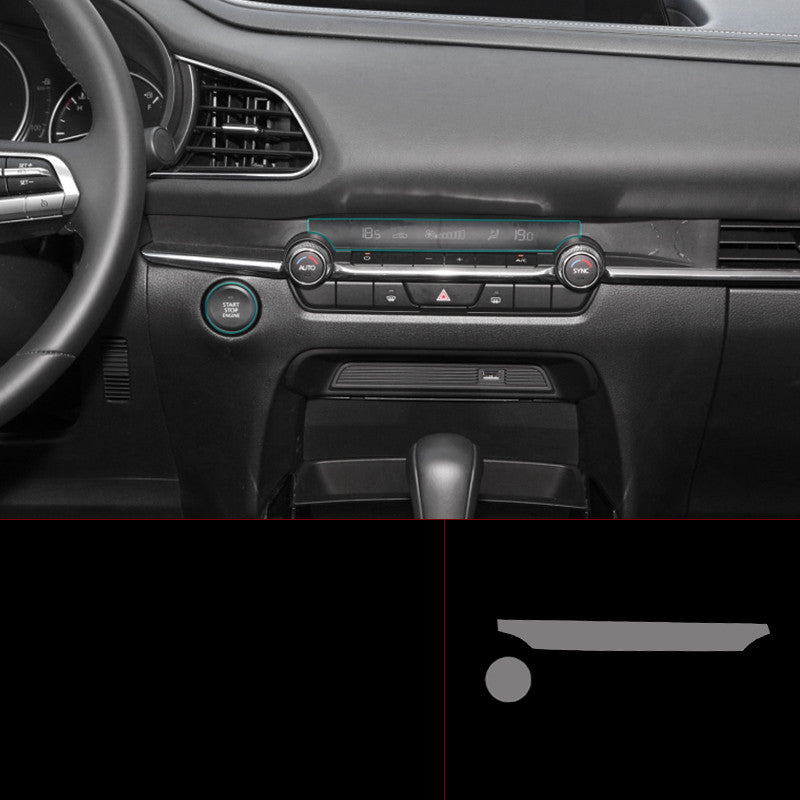 Dark Slate Gray Mazda CX-30 modified interior protective film