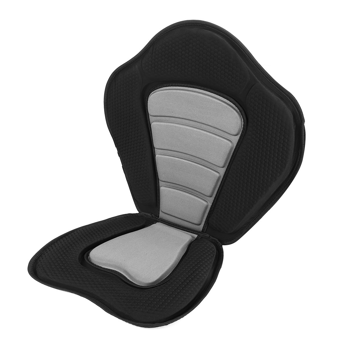 Dark Gray Comfortable Kayak Boat Seat Backrest Cushion Adjustable Padded EVA Pressed Film
