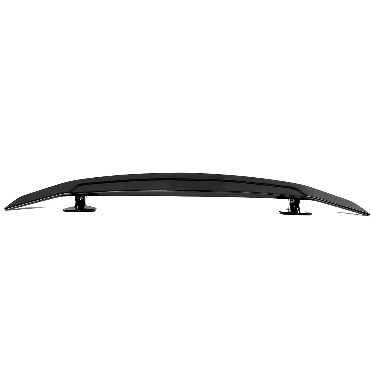 Universal Perforated Sedan Car Sports Tail Fixed Spoiler Wing Car Modified Rear Wing Brilliant Black - Auto GoShop