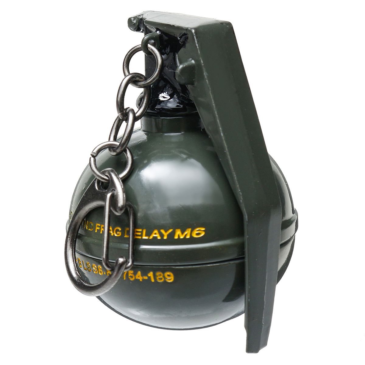 Dark Slate Gray Zinc Alloy Fuel Grenade Weapons Decorative Hanging Key Chains Keychain