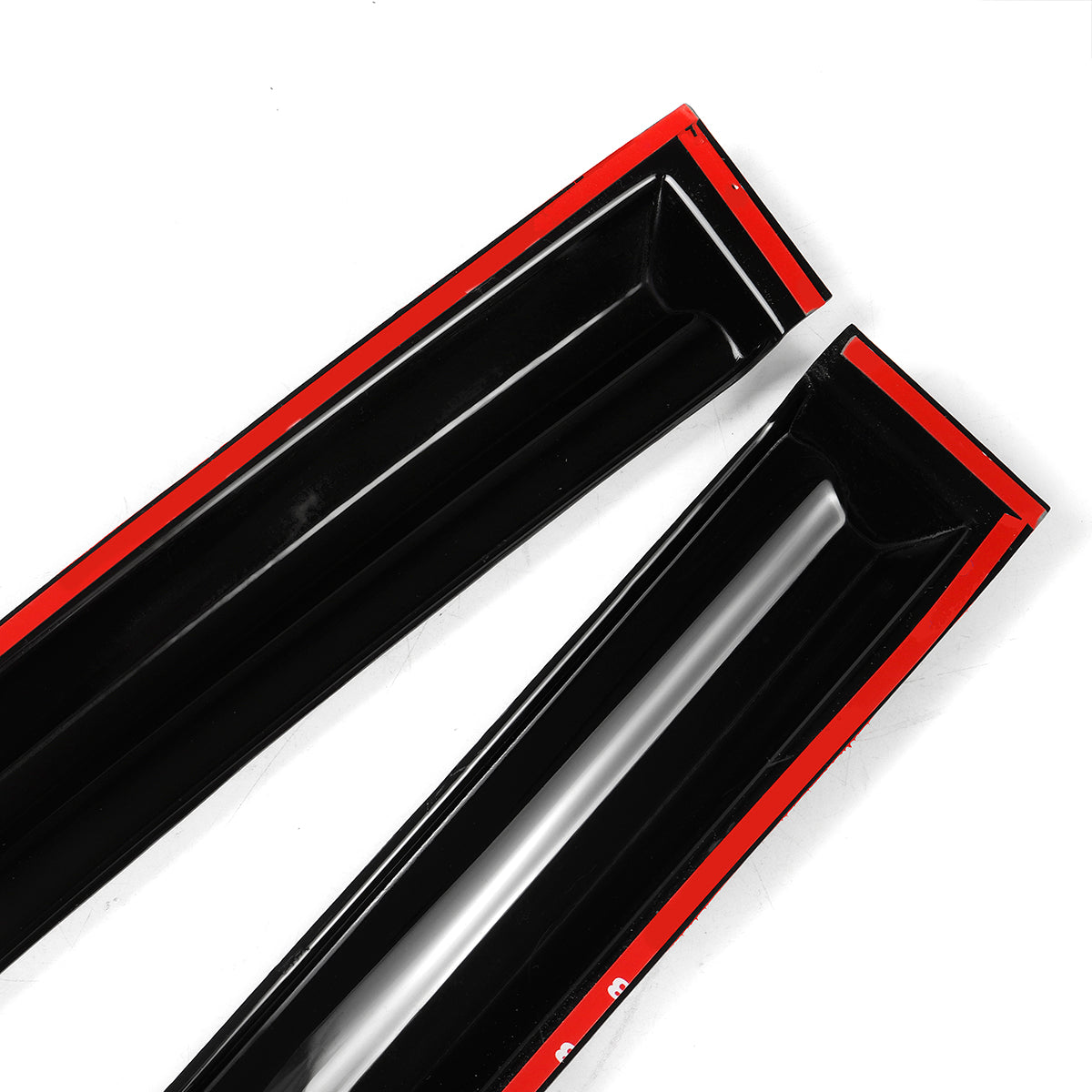 Black 4Pcs For Honda Accord 2013-2017 Plastic Exterior Visor Vent Shades Window Sun Rain Guard Deflector