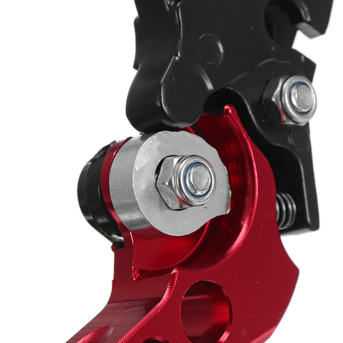 Dark Red 2Pcs Motorcycle Handlebars Brake Clutch Hand Lever Pump Kit Set Assembly