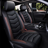 Wear Proof PU Leather Car Seat Cover Cushion 5-Seat Front Rear Pillows13Pcs kit - Auto GoShop