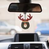 Antlers Shape Car Christmas Pendant Perfume Card Air Freshener Hanging Papers Fragrance Decoration - Auto GoShop