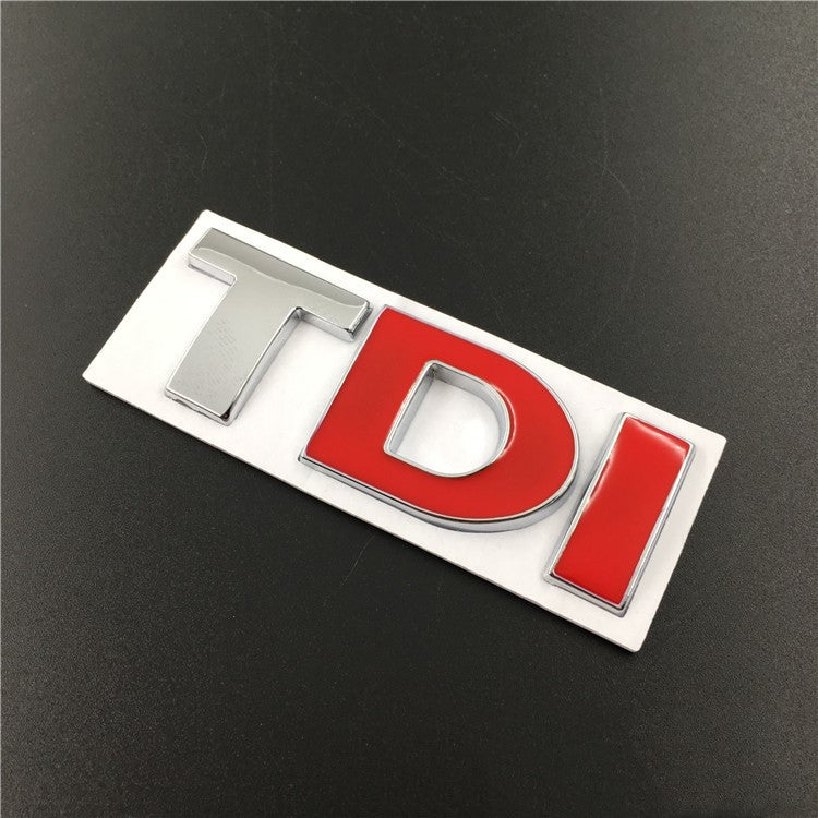Firebrick Modified metal car sticker TDI side label tail label