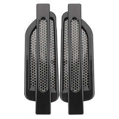 Dim Gray Pair Black Car Auto Side Air Flow Fender Stickers Intake Vent Grille Cover Decor