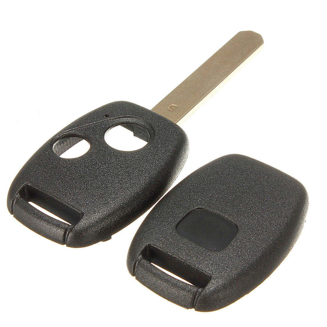 Dark Slate Gray 2 Button Uncut Blade Remote Key Case For Honda