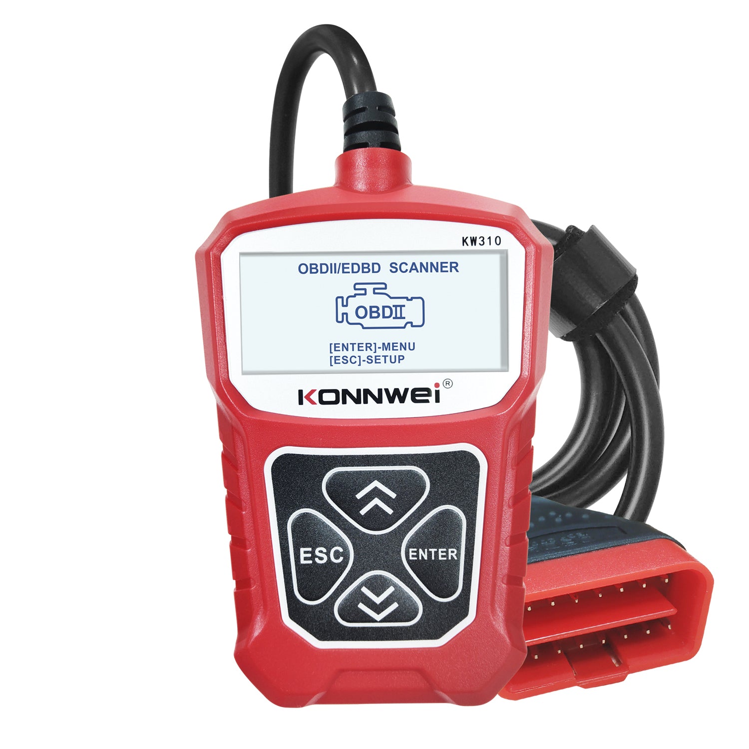 KONNWEI KW310 OBD2 Car Diagnostic Scanner EOBD Scan Tool DTC Engine Code Reader Voltage Test Built-in Speaker - Auto GoShop