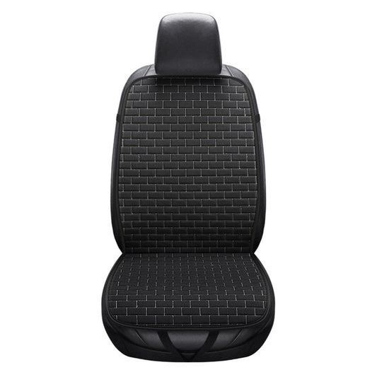 Universal Front Car Seat Cushion Cover Breathable Flax Protector Cushion Anti-slip - Auto GoShop