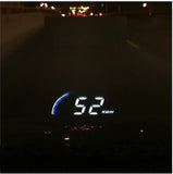 A101 head-up display HUD speed speed water temperature small mileage OBD universal car display (Black) - Auto GoShop