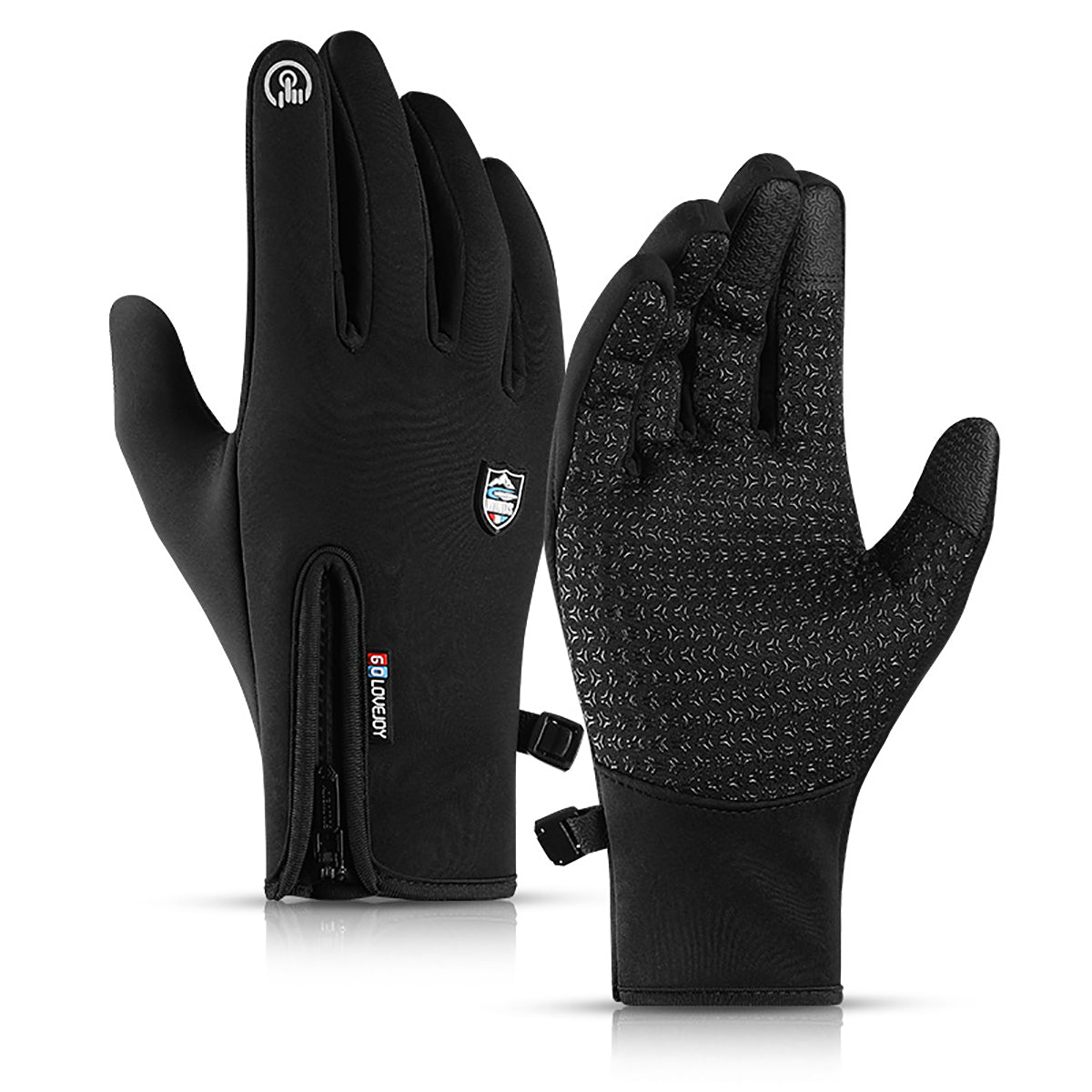 Black Winter Skiing Gloves Touch Screen Sport Outdoor Snowboarding Windproof Thermal