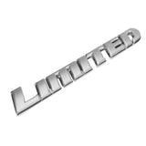Gray ABS Chrome Car LIMITED Decals Badge Fender Side Emblem Stickers for Highlander