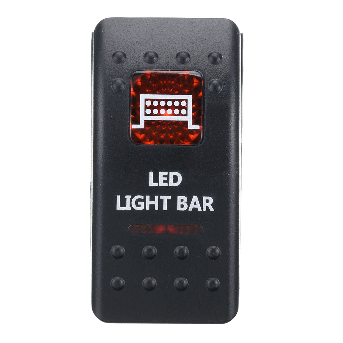 Dark Slate Gray 12V 20A Marine 5-Pin Rocker Switch Orange LED SPST ON-OFF Light Bar Waterproof
