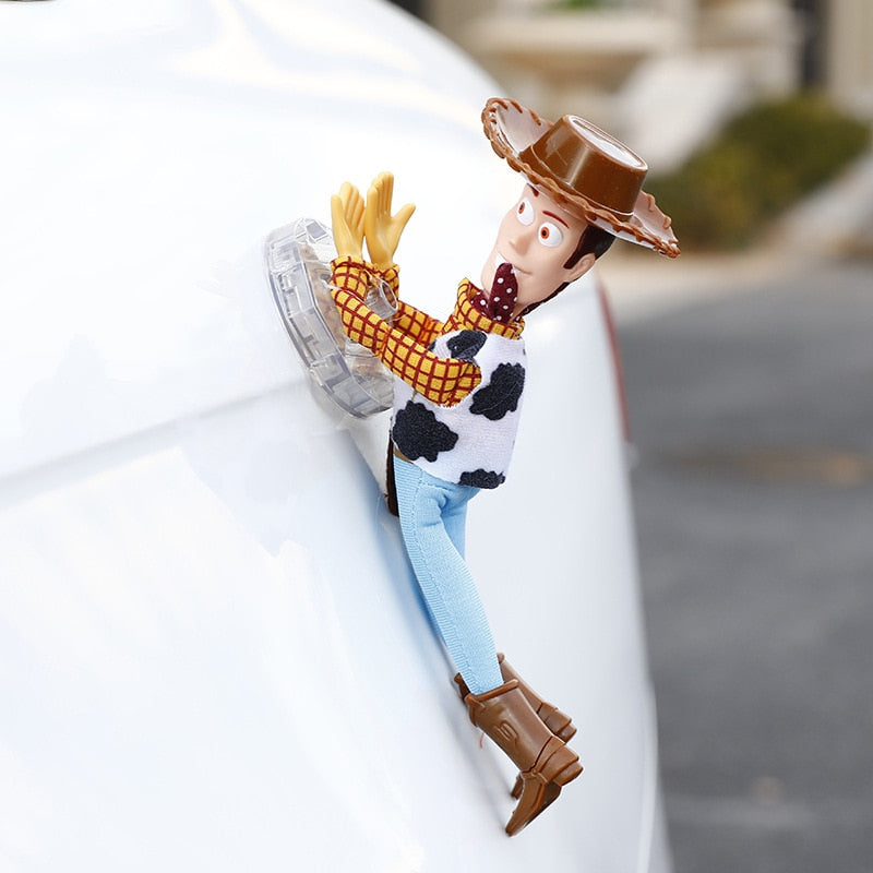 Light Steel Blue Lovely Toy Story Sherif Woody Car Doll Plush Toys Outside Hang Toy Cute Auto Accessories Hot Sell Car Decoration Toy
