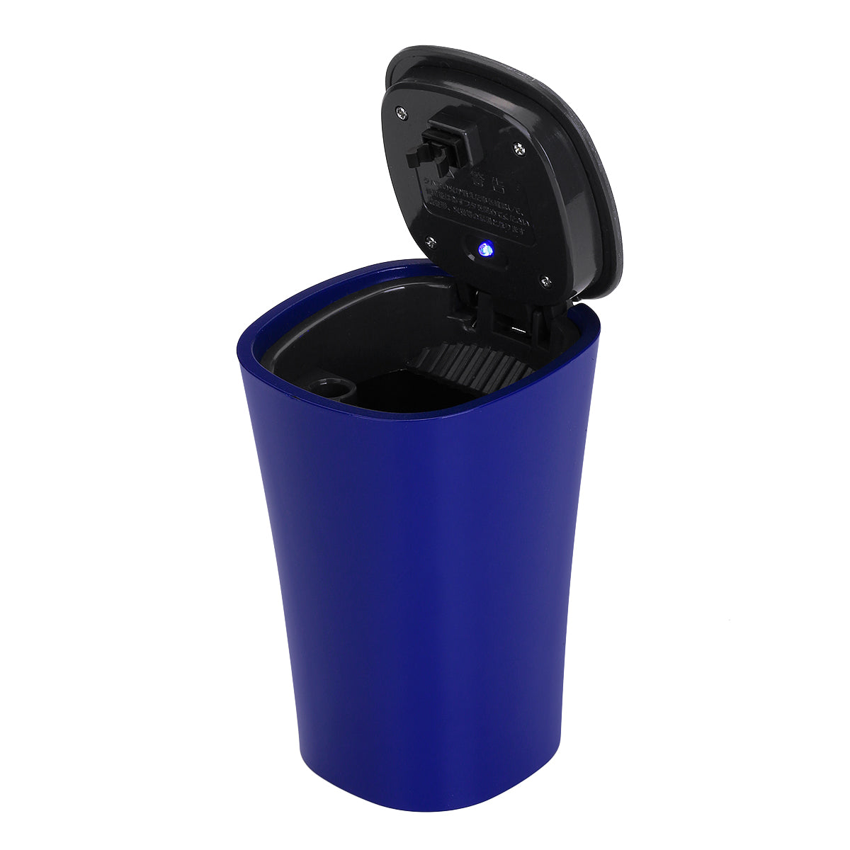 Midnight Blue Car Ashtray With Blue LED Light Automatic Solar Energy Smoke Cup Ash Tray