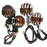 Saddle Brown 2pcs 12V Amber Motorcycle Turn Signal Indicator Lights Lamp For Harley