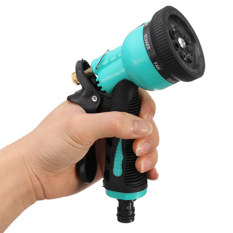 8 Pattern Garden Water Gun Multifunctional Household Car Washing Water Sprayer Nozzle Sprinkle Tools - Auto GoShop