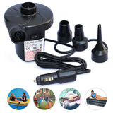 Black 12V DC Electric Air Pump For Inflatable Air Mattress Beds Boat Toy Raft Pool