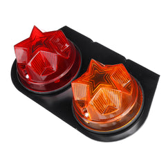 Chocolate 12V LED Indicator Stop Rear Tail Lights Dual Color For Boat Car Truck Trailer