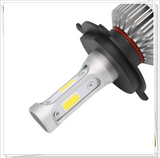 Light Goldenrod Car LED headlights black C6 36W integrated fan cooling