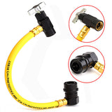 10-1/2" R134A AC Auto Air Conditioning Recharge Hose Refrigerant Can Tap 600 PSI - Auto GoShop