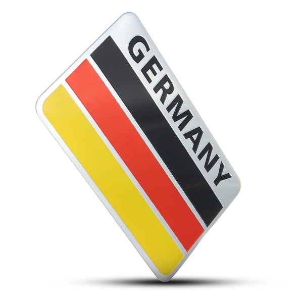 Chocolate Pair 3D Aluminum Germany Flag Badge Emblem Car Stickers Decal Decoration