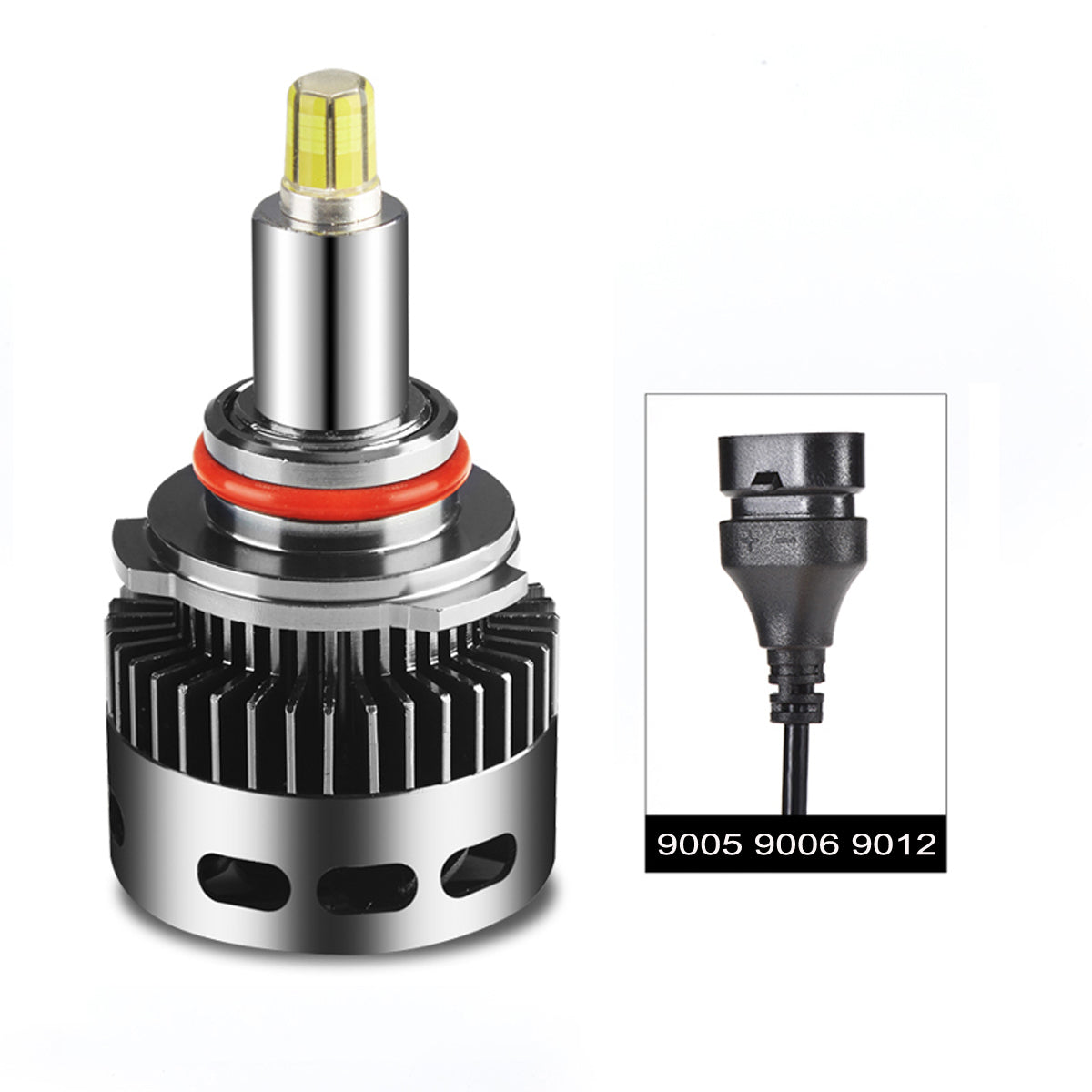 X8 CSP 6 Sides LED Car Headlights Bulbs H1 H7 9005/9006 9012 D Series 100W 14400LM 3D 360 Degree Fog Lamp 6500K - Auto GoShop