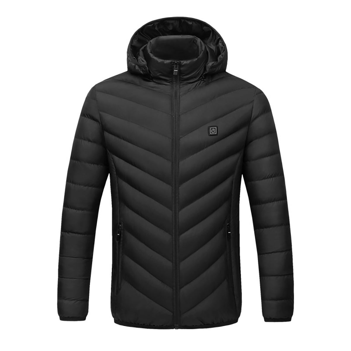 Dark Slate Gray Electric USB Intelligent Heated Coats Jackets Hooded Heating Back + Neck Vest Winter Warmer Men Women