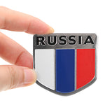 Snow 3D Aluminum Alloy Russia Flag Car Auto Stickers Decal Emblem 5 X 5CM