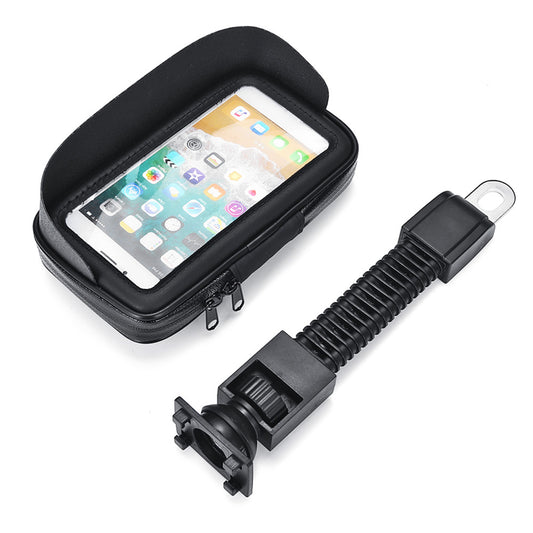 Dark Slate Gray 4.7'' Waterproof Sun Shade Anti-UV Cellphone GPS Holder Motorcycle Mount Case Bag