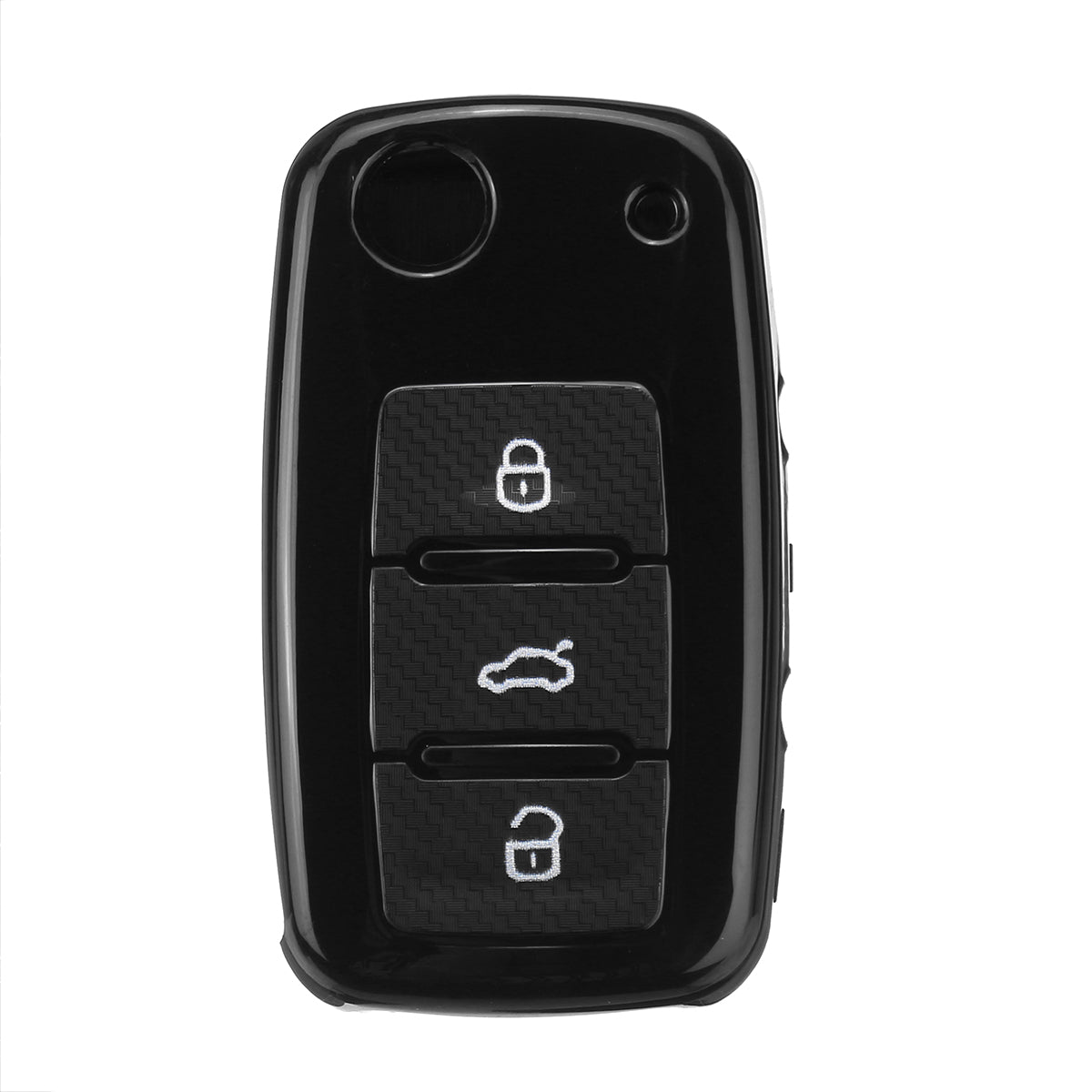 Car Key Cover Silicone TPU Protective Case With Belt Buckle Suitable For Volkswagen/Golf/Jetta/Skoda - Auto GoShop
