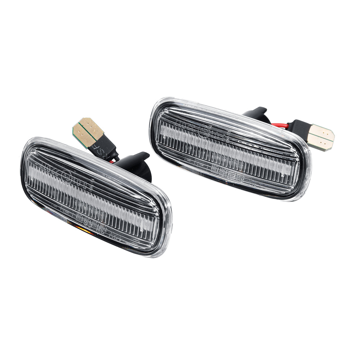 Dim Gray Pair LED Side Marker Turn Signal Lights Lamp Yellow For Audi A3 S3 8L A8 D2 TT 8N