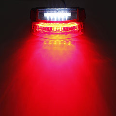 Violet Red Universal 12V LED Motorcycle Tail Brake Light License Plate Lamp