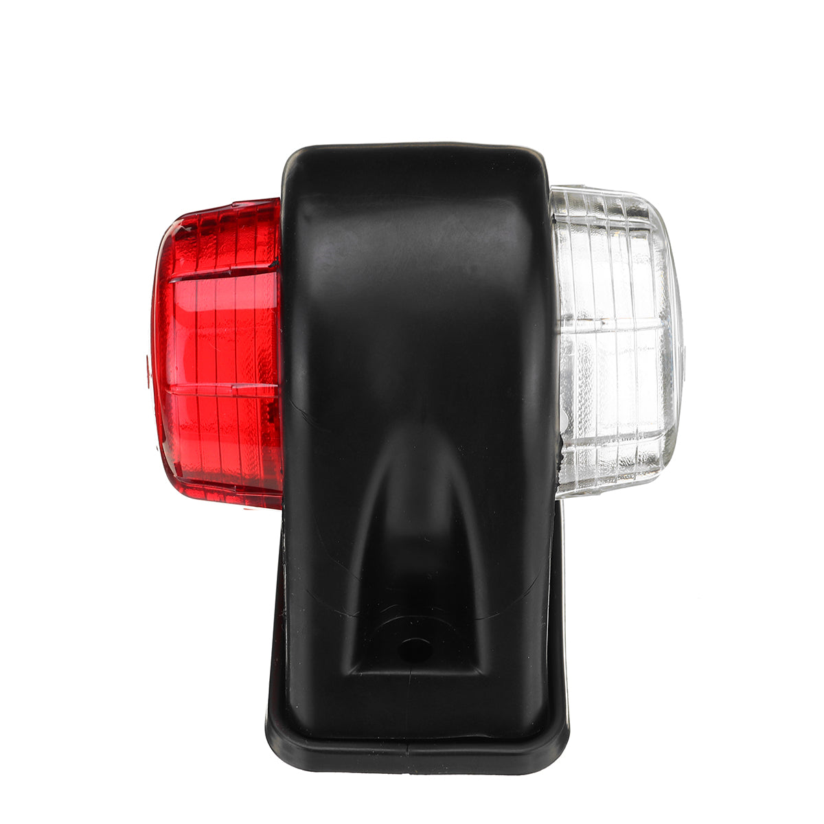 Red 12V 24V 8 LED Side Marker Lights Indicator Rubbers Lamp Red+White For Trailer Truck Caravan Van