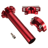 Maroon 1Pc Multicolor Twist Throttle CNC Aluminum For Motorcycle Moped Scooter Bike