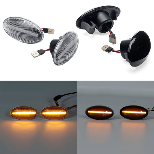 Dark Slate Gray Pair LED Side Marker Lights Repeater Bulb Yellow for Suzuki Swift SX4 Splash