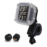 Slate Gray TP999 Wireless Motorcycle TPMS LCD Display Waterproof Tire Pressure Monitoring System Temperature